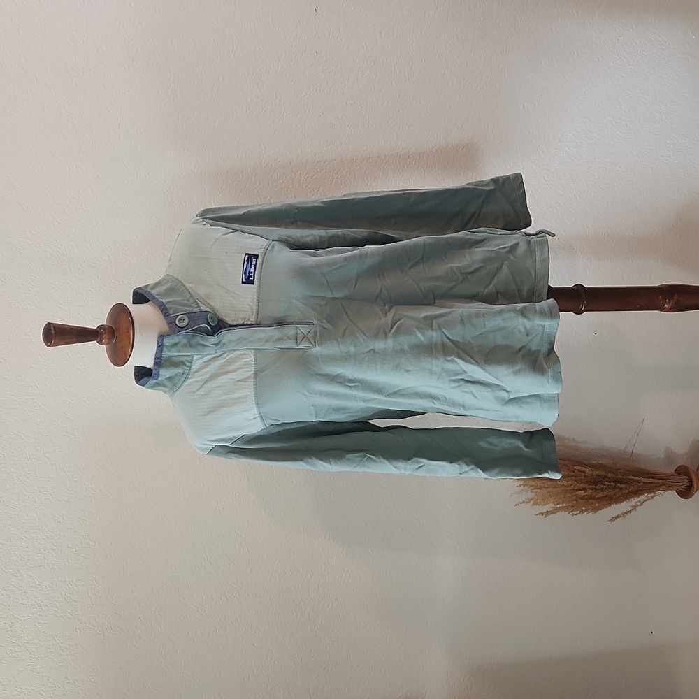 L.L. Bean Light Sage Green Pullover Jacket